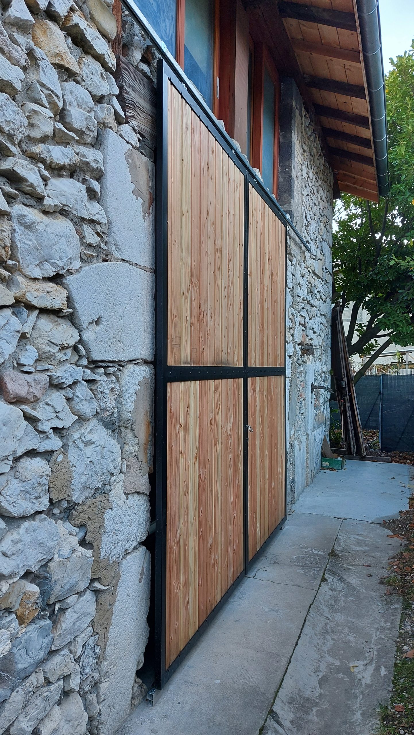 volet coulissant aluminium - volet bois alu - réalisations - VERMETAL